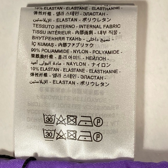 The Attico Lilac One Piece Halterneck Tiie Back Swimsuit - Picture 8 of 8